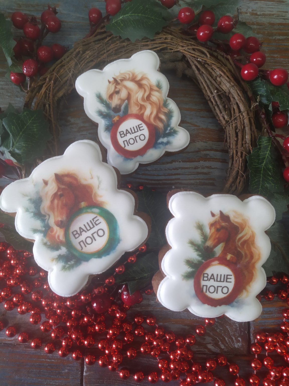 Пряничная открытка размером 10*13 -8 бел.рублей (логотип согласовывается индивидуально)